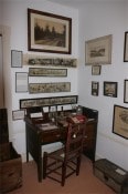 19th century desk & photos